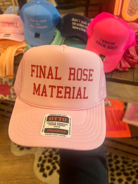 Final Rose Material Trucker