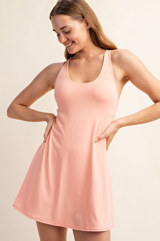 Butter Tennis Romper- Melon