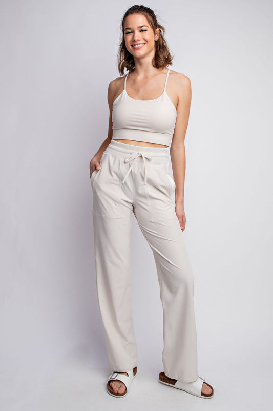 Cozy Days Mid Rise Full Length Pant