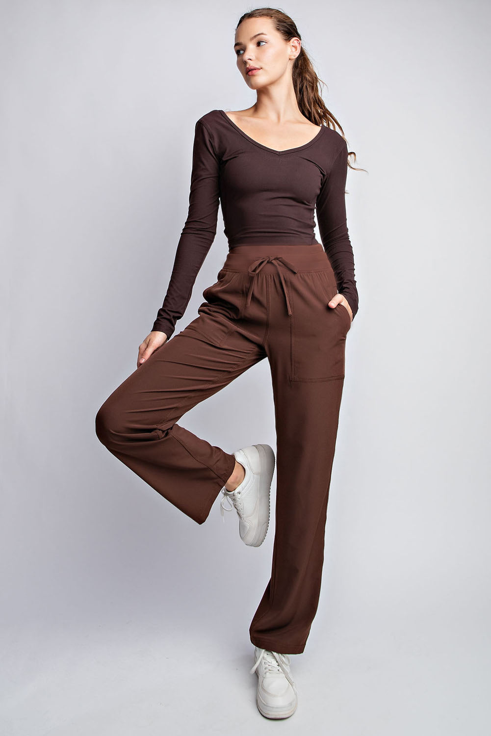 Cozy Days Mid Rise Full Length Pant