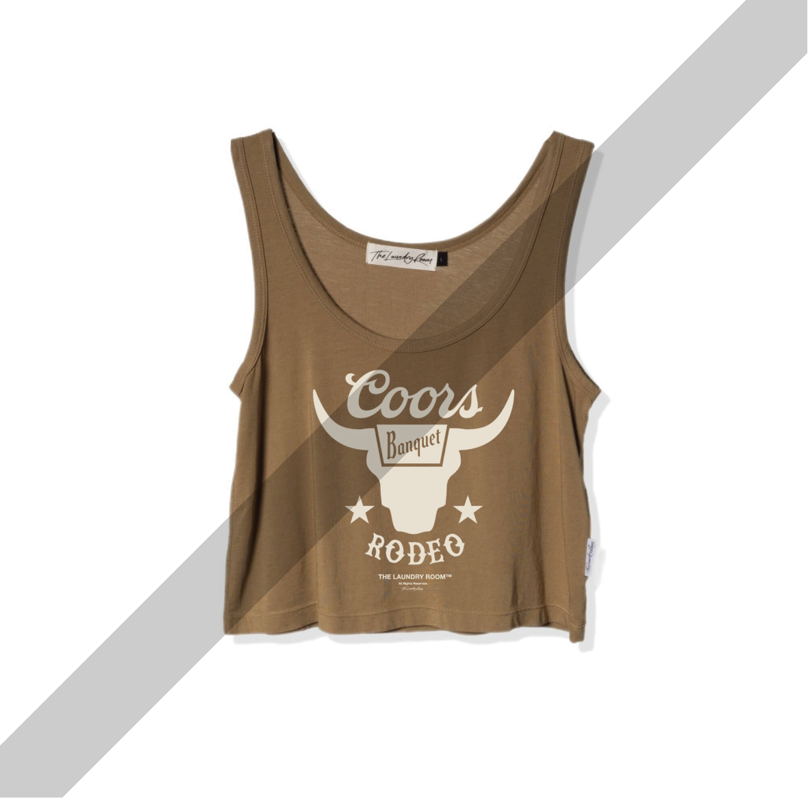 Coors Banquet Rodeo - Boxy Tank - Camel Gold