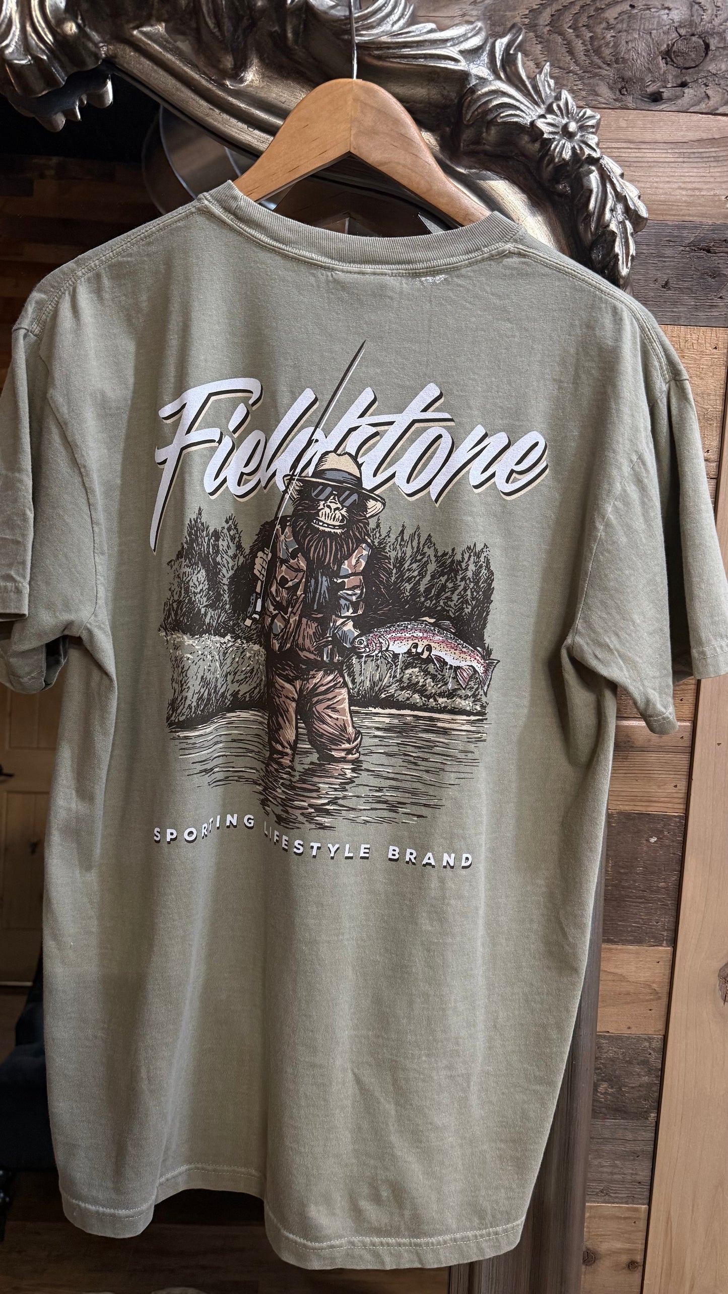 Fishing Bigfoot Tee - Adult