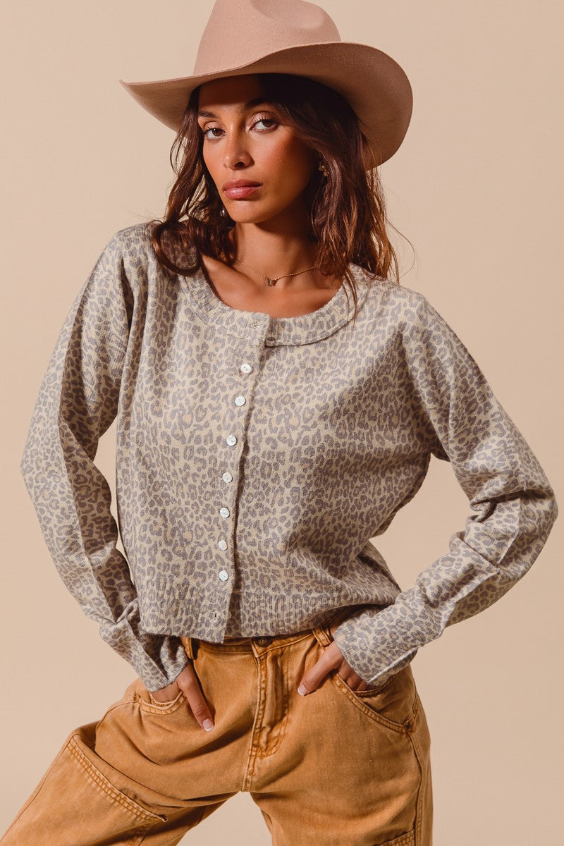 VINTAGE LEOPARD CARDIGAN
