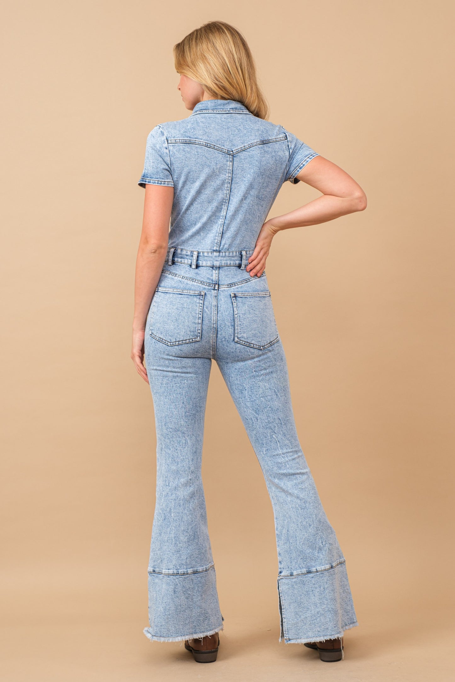 Aldean Flare  Stretch Jumpsuit