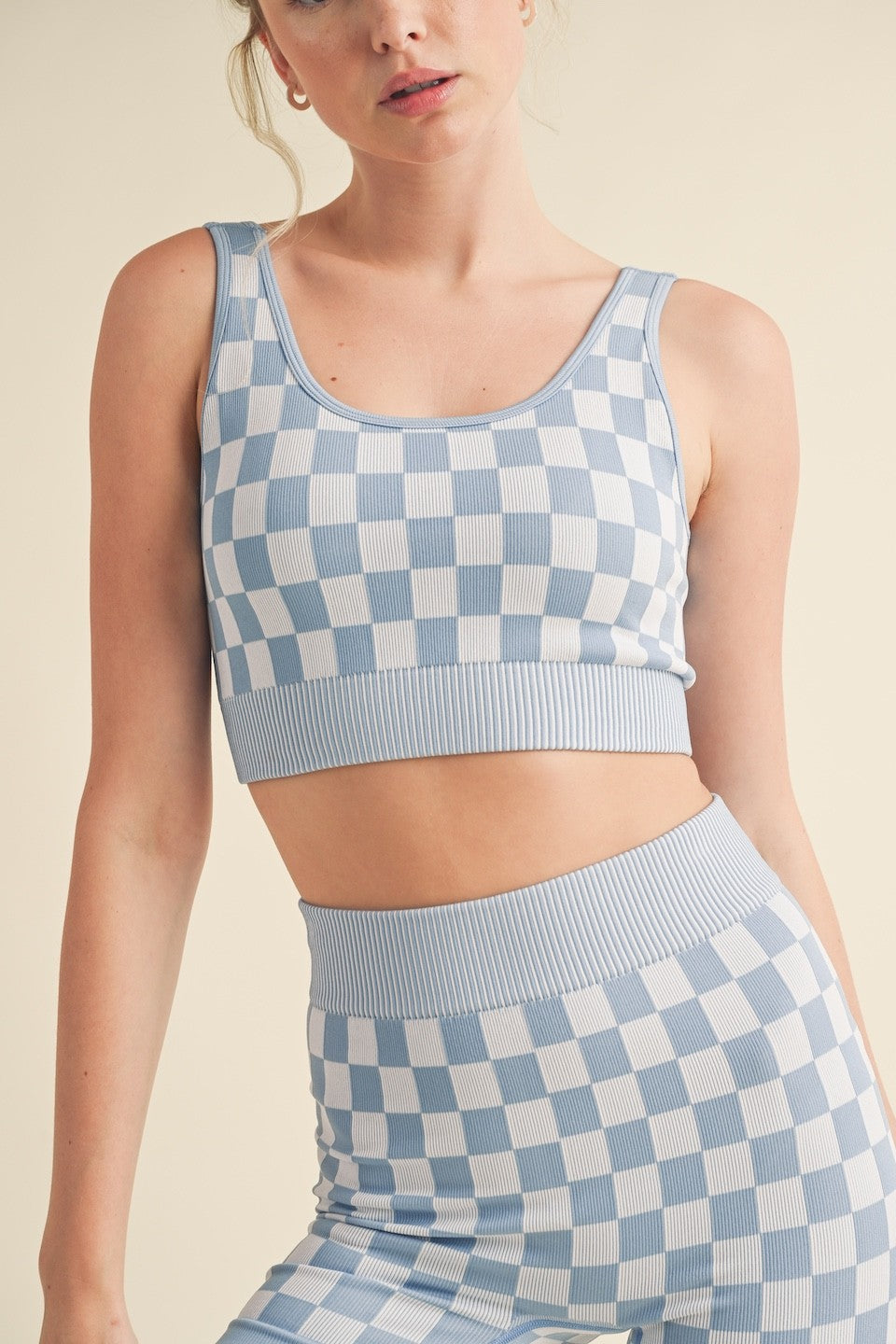 Checkmate Girlie Set (Baby Blue)