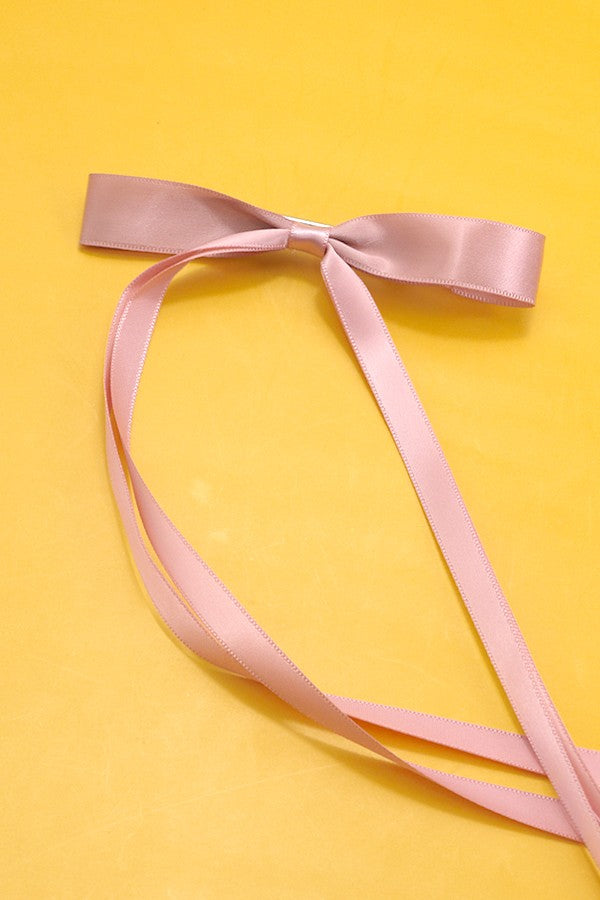 Satin Bow Clip