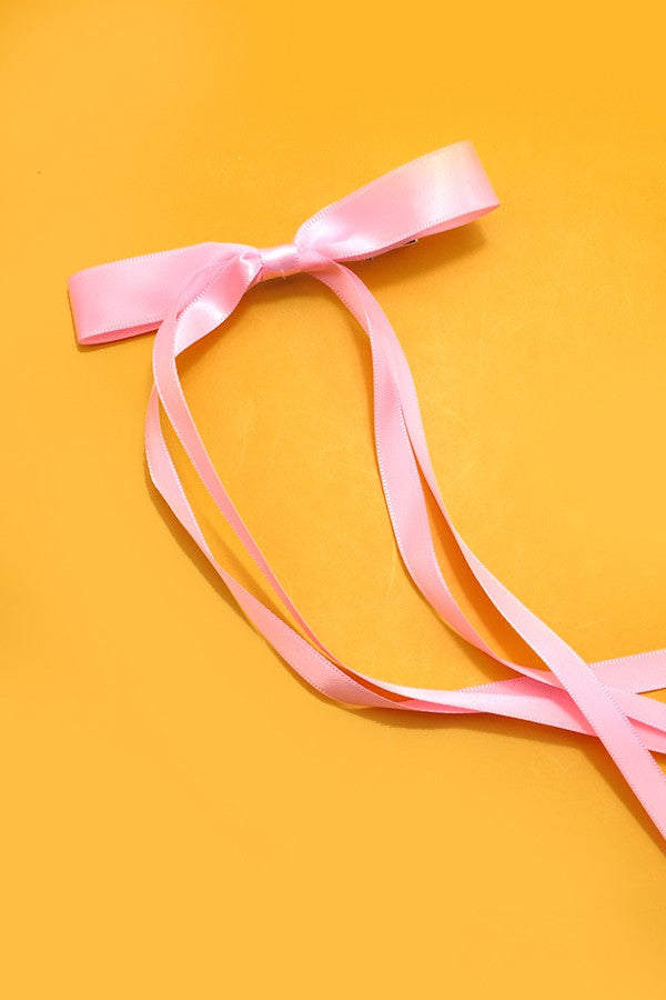 Satin Bow Clip