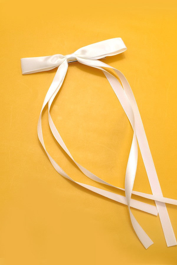 Satin Bow Clip
