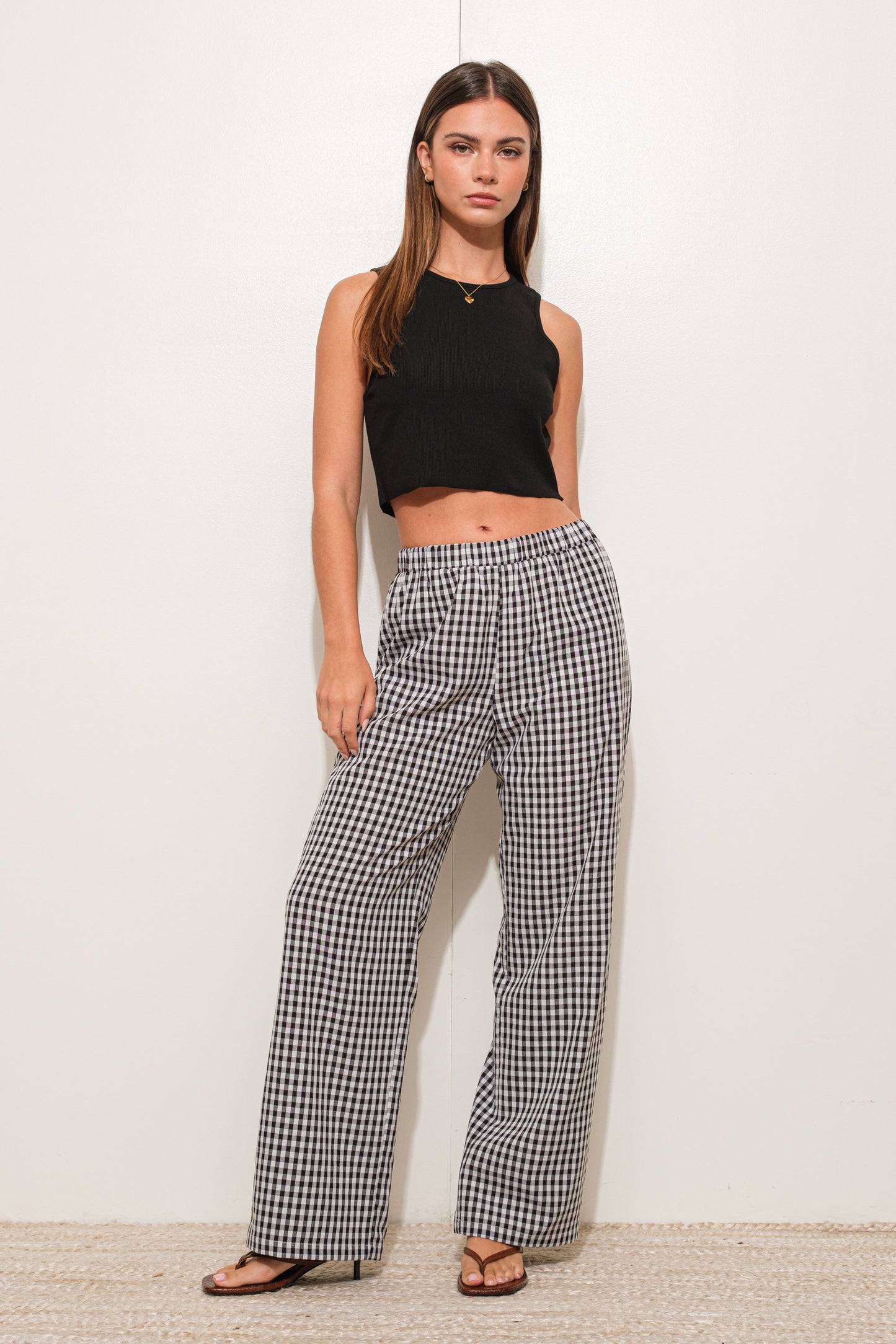 Checkmate Gingham Essential Pant