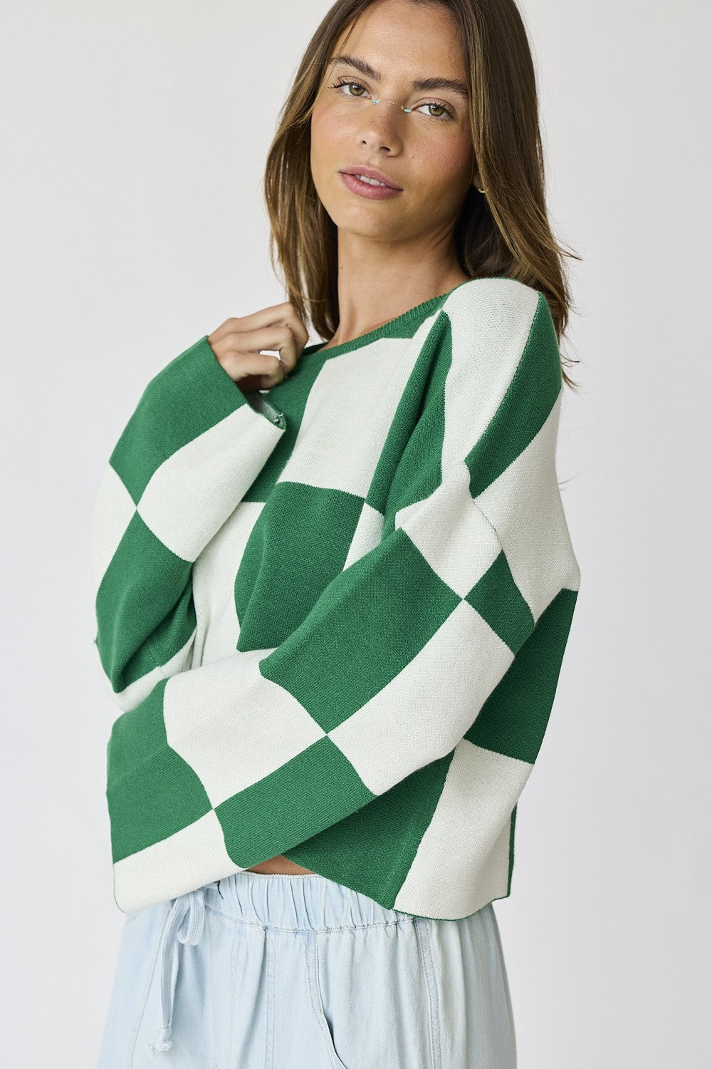 Bella Checker Sweater