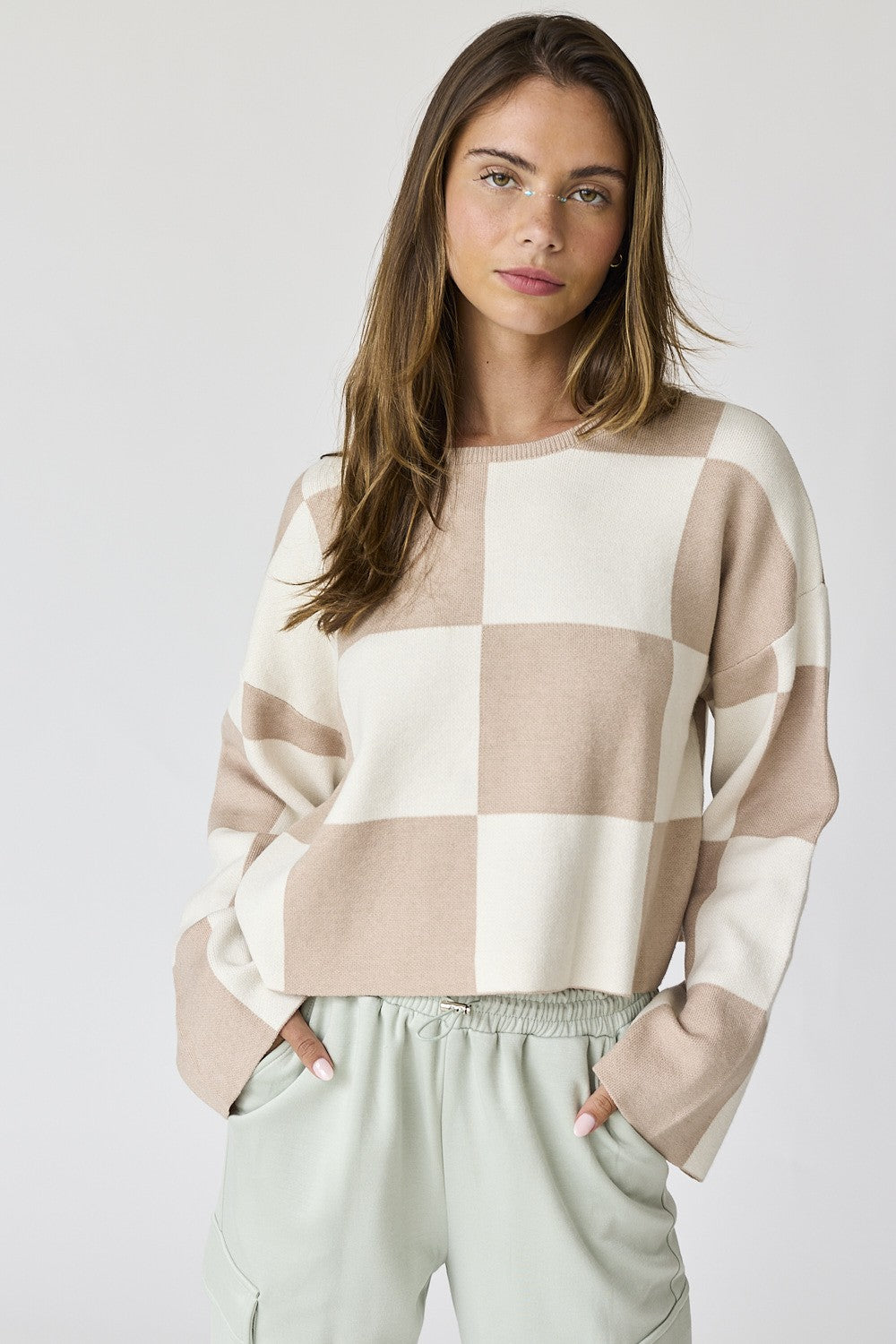 Bella Checker Sweater