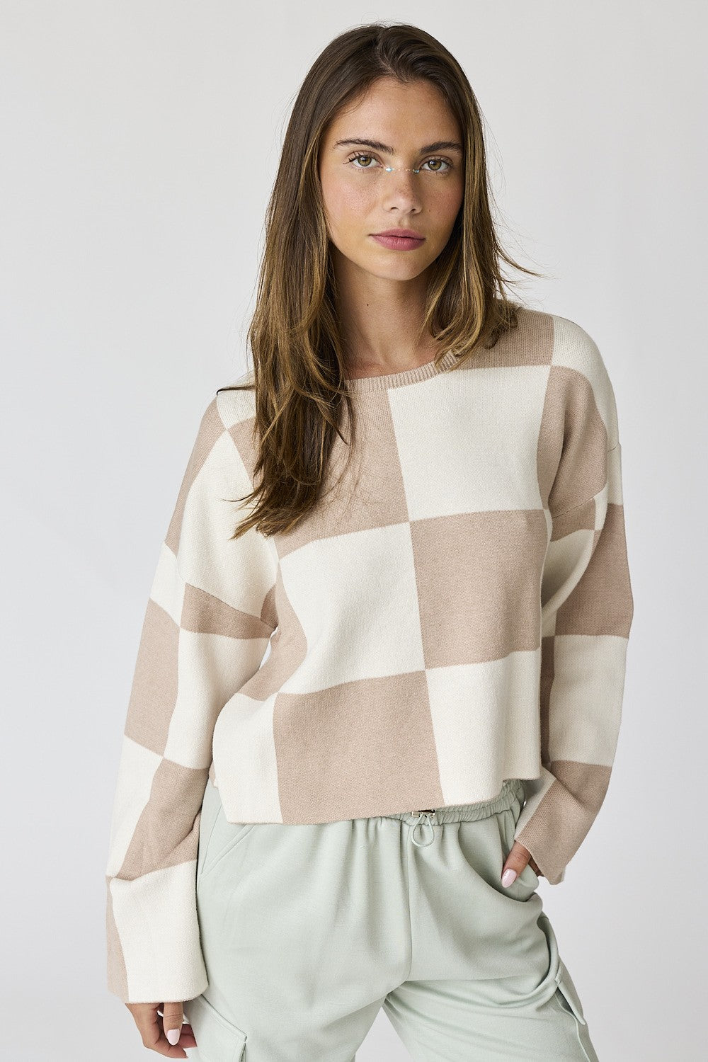 Bella Checker Sweater