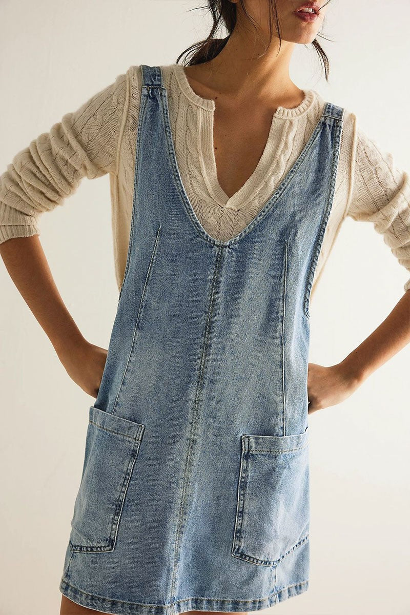 Currently Cute Overall Dress
