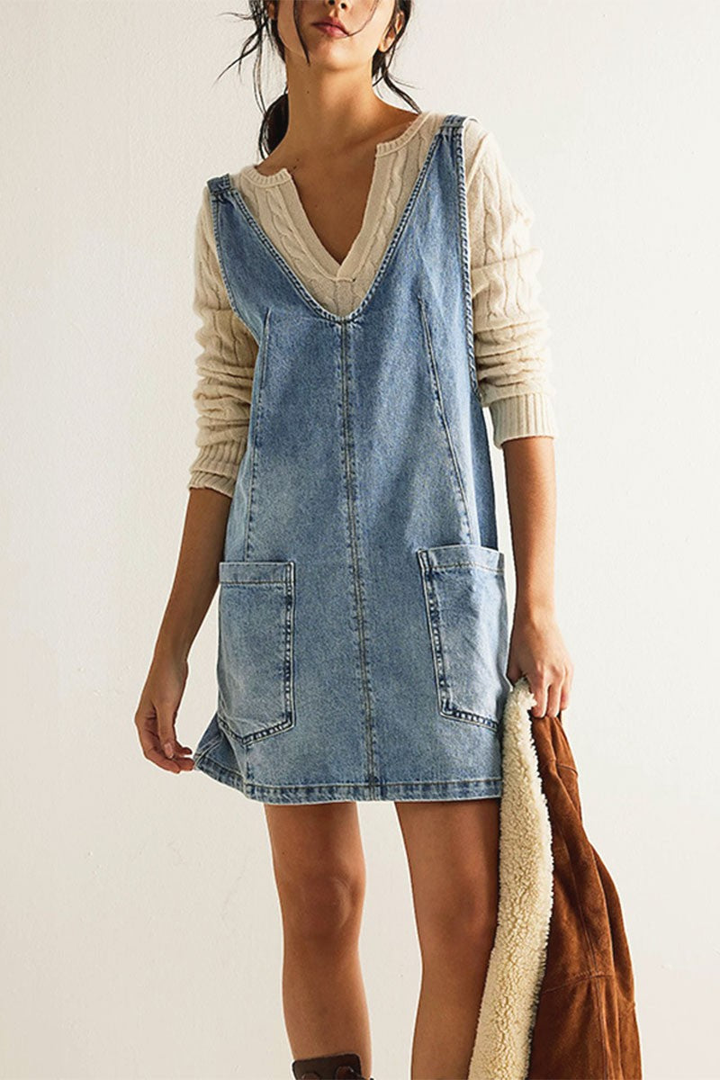 Currently Cute Overall Dress