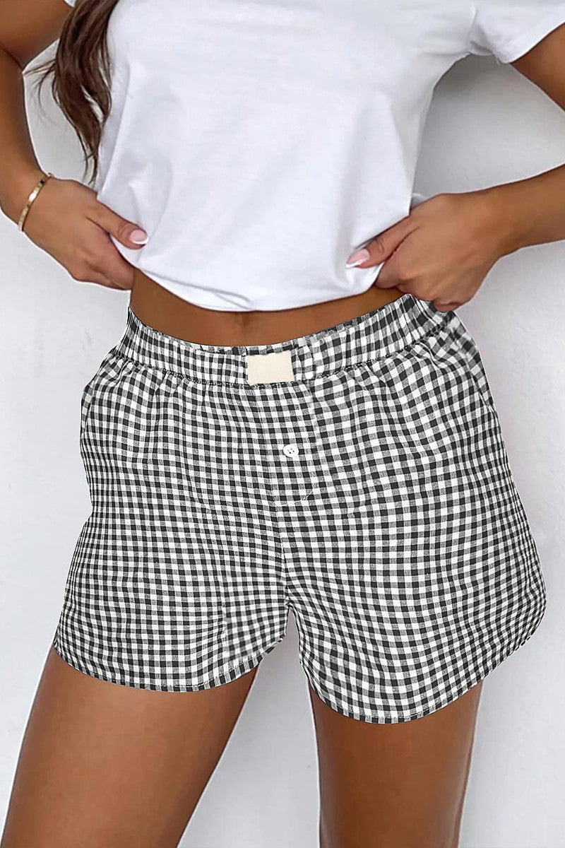 CHECKERED BOXER SHORTS