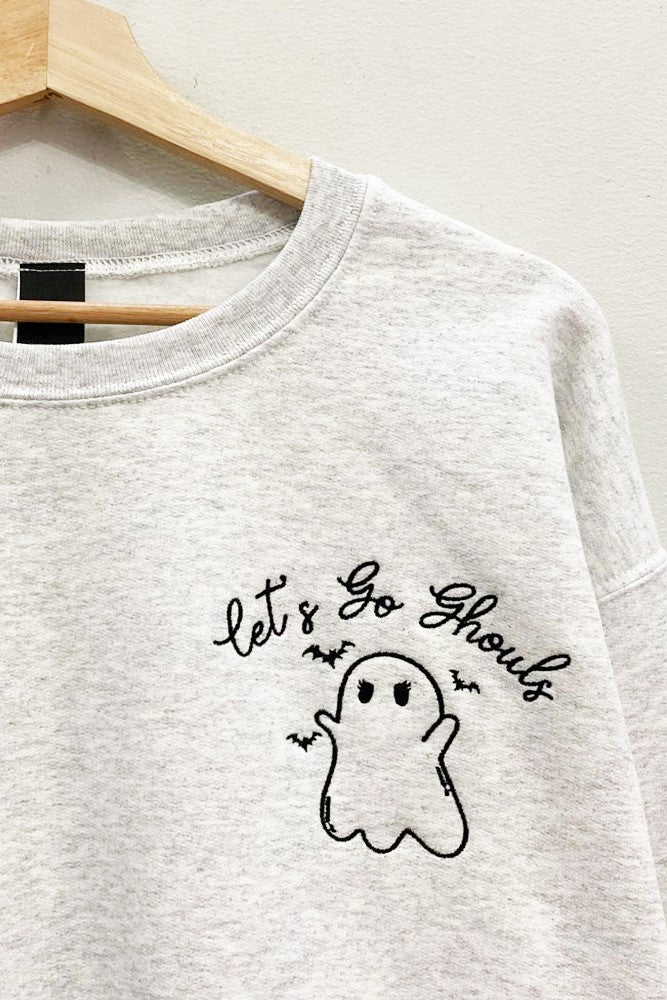 Lets Go Ghouls Oversized Crew
