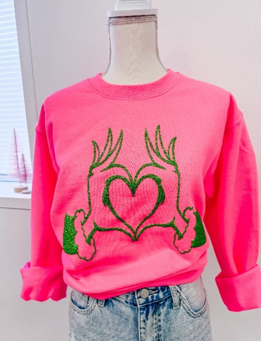 Puff Hands Mean Guy Crewneck