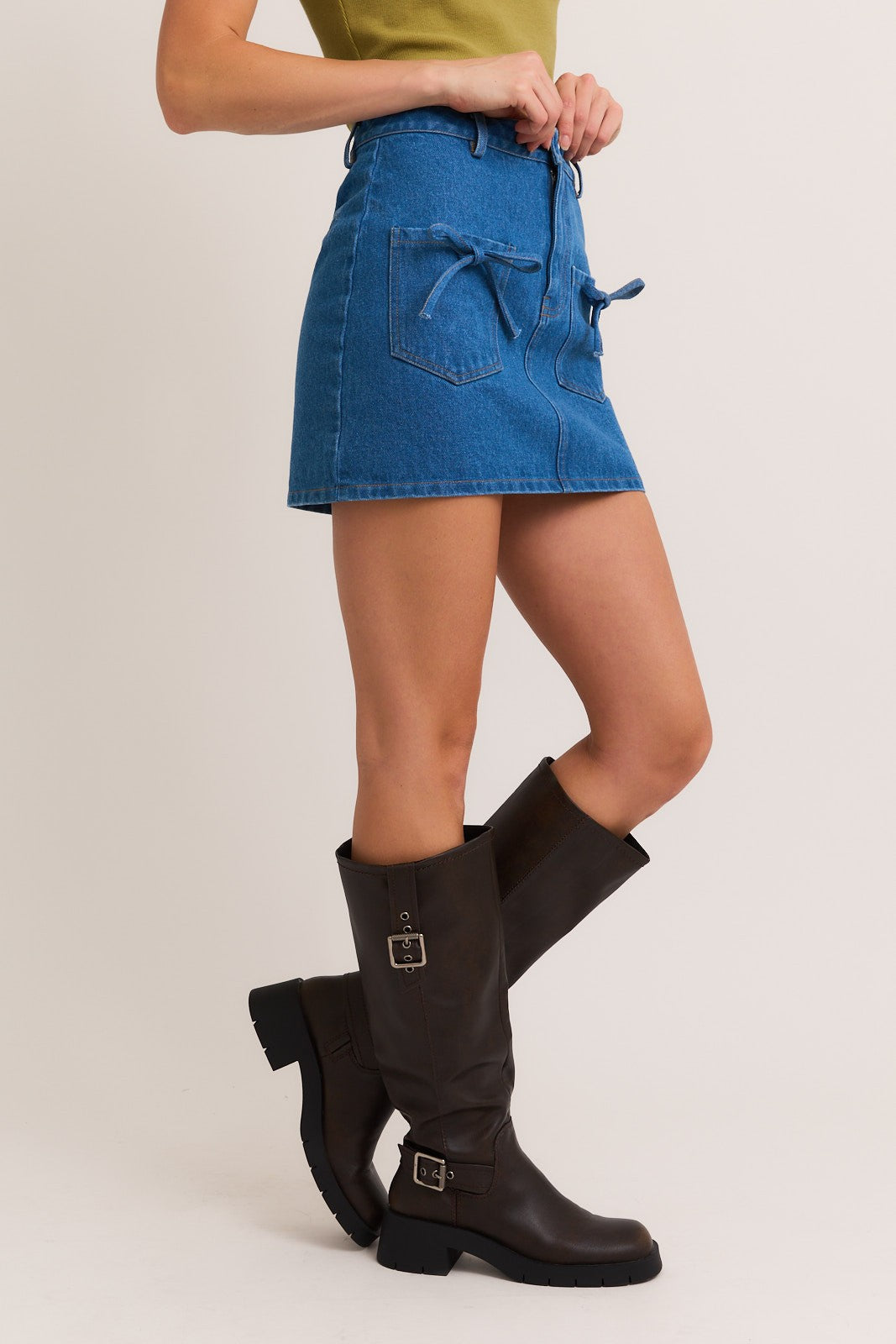Bow High Waist Skirt