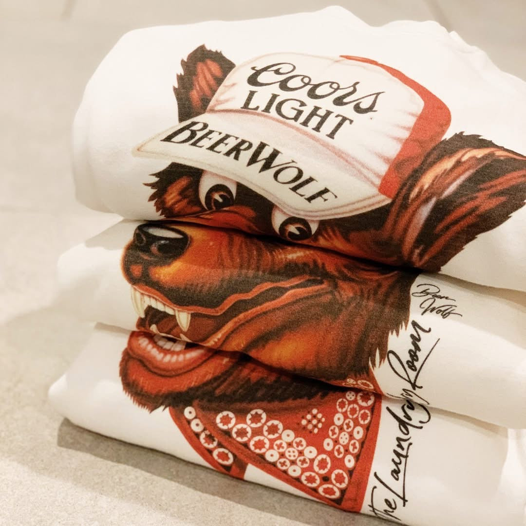 Beer Wolf - Jump Jumper - White