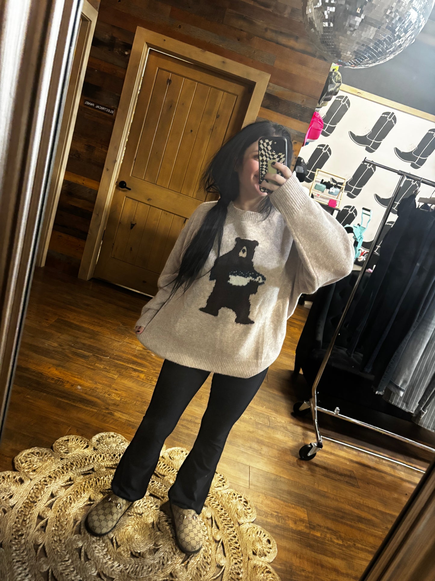 Bear + Salmon Sweater