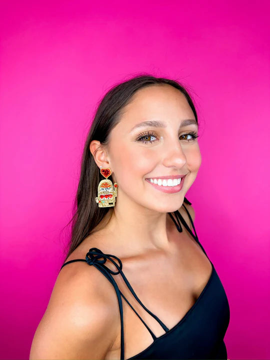 Jackpot Slot Beaded Earrings
