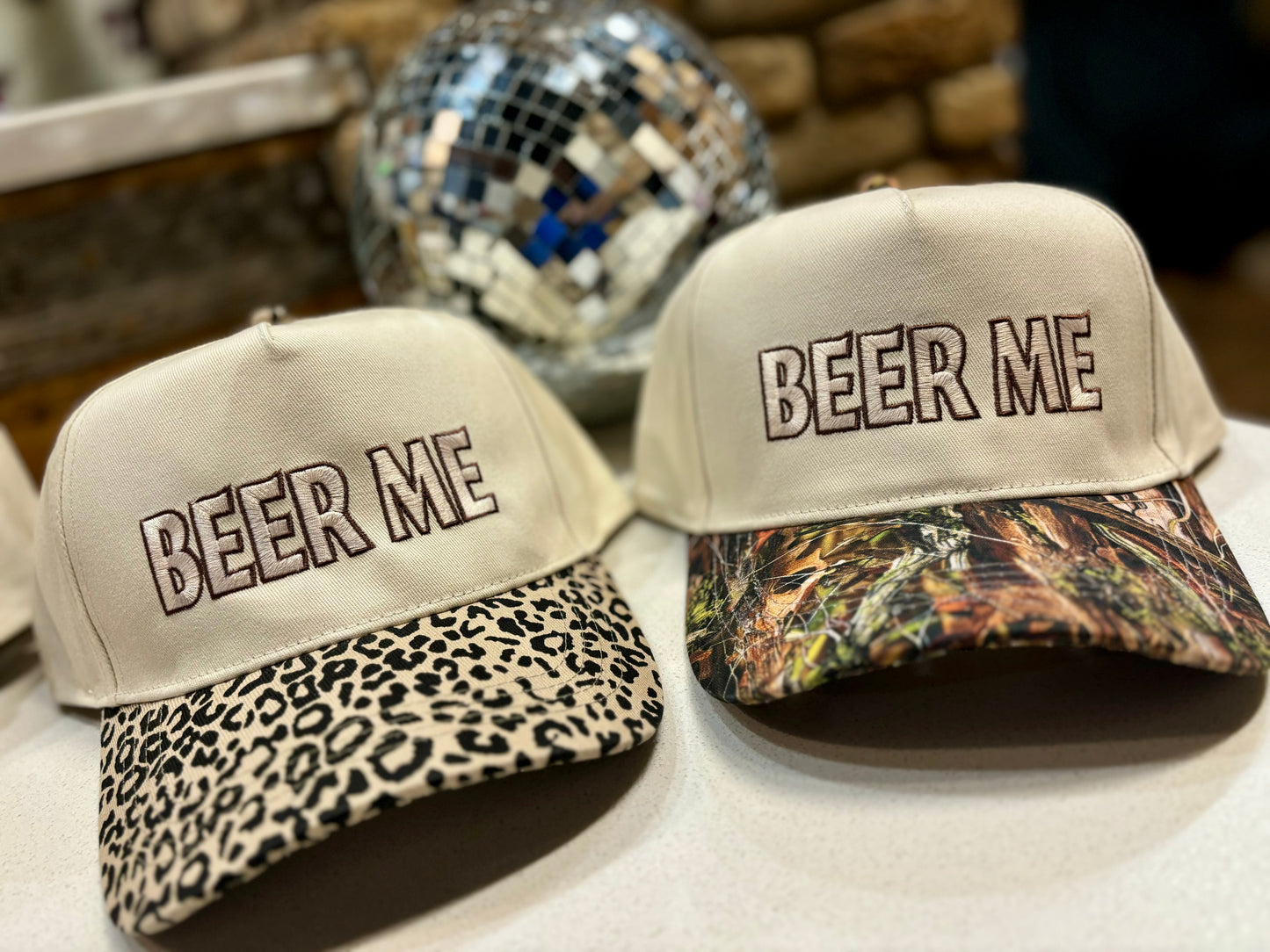 Beer Me Leopard Vintage Trucker