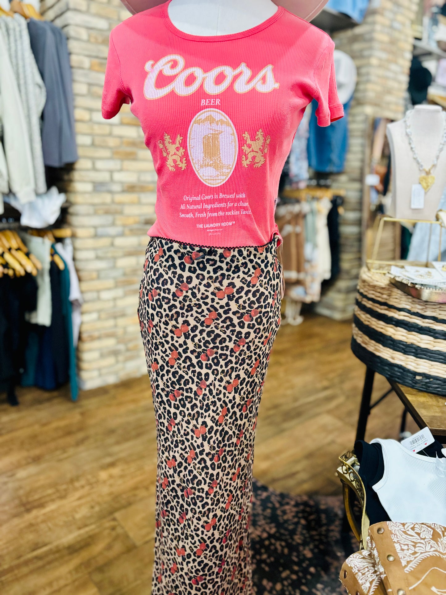 Cherry Leopard Maxi