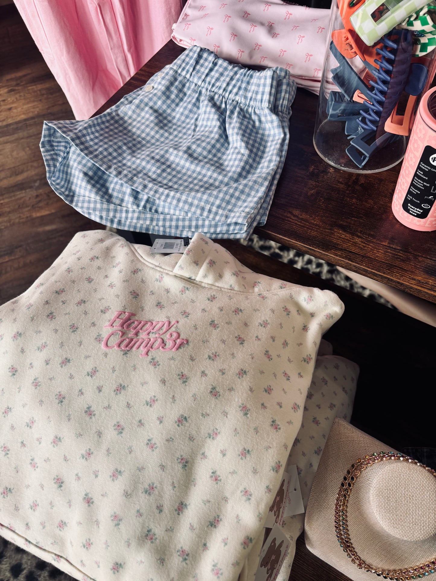 Happy Camp3r Vintage Floral Hoodie