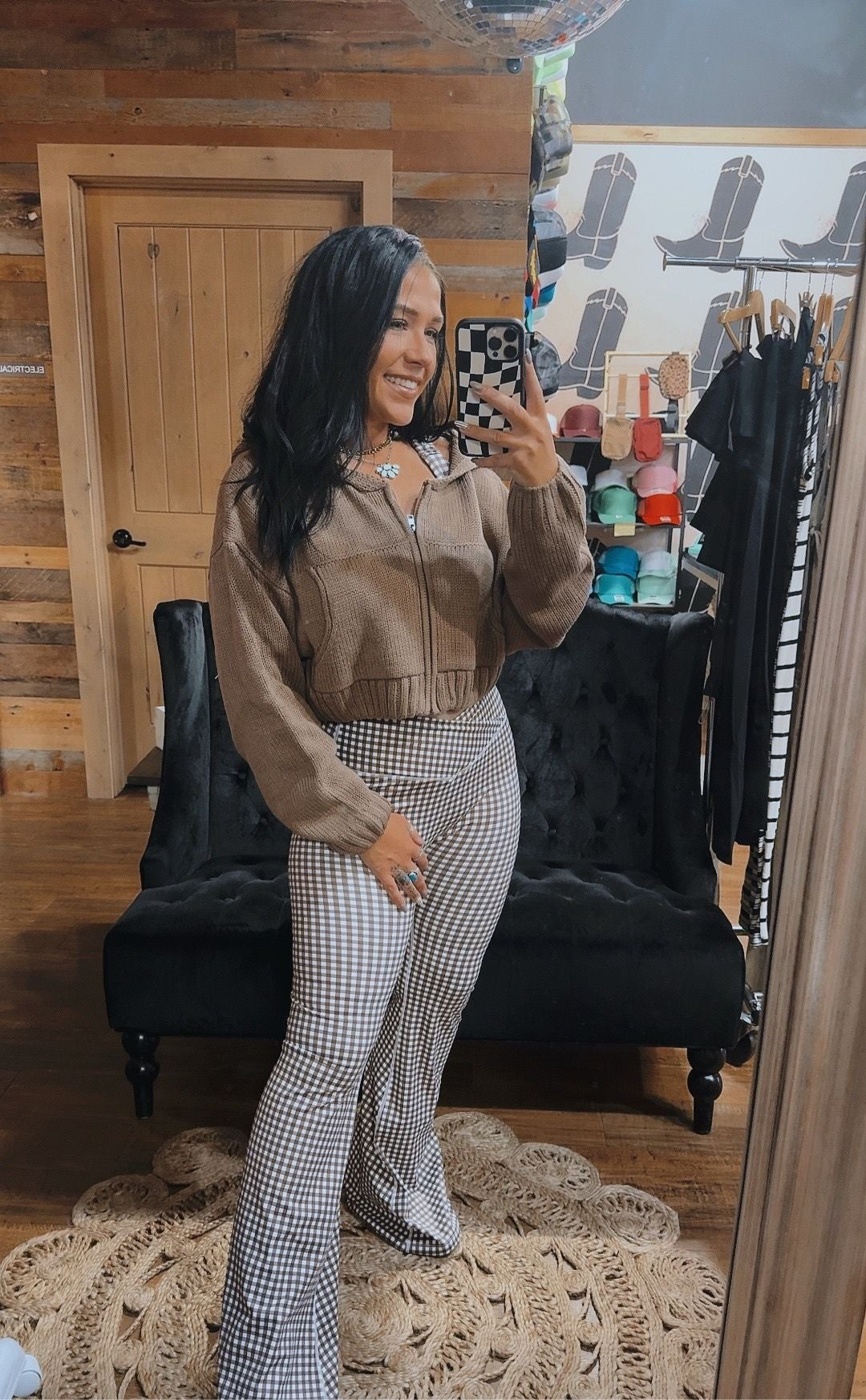 Teddy Knit Cropped Sweater