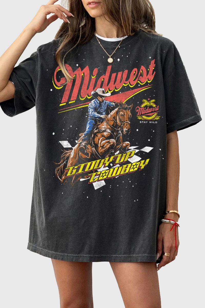 MIDWEST OVERSIZED MINERAL GRAPHIC TEE