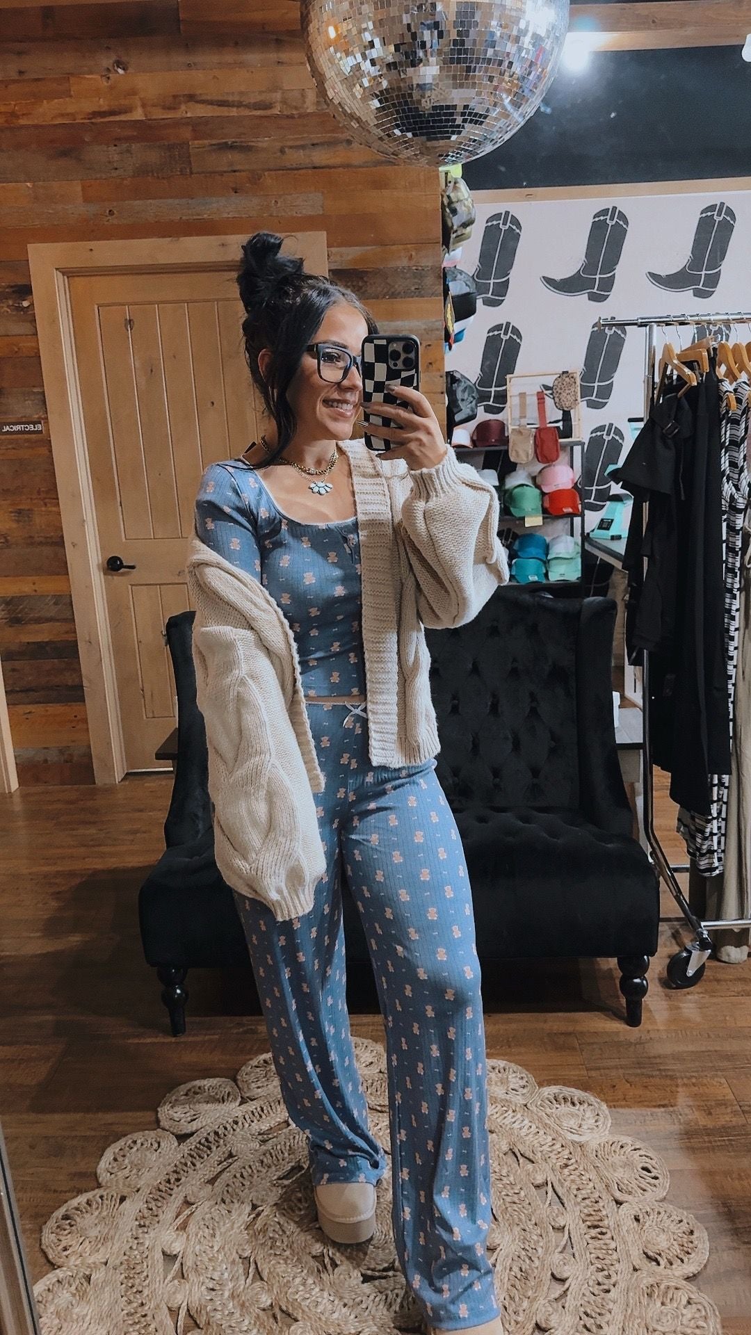 Teddy Night Gown Set