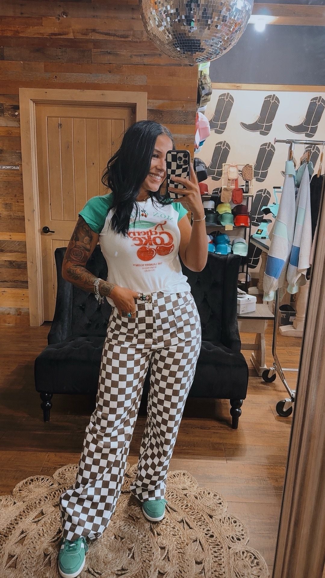 Mon Cheri Cherry Coke Raglan Baby Tee
