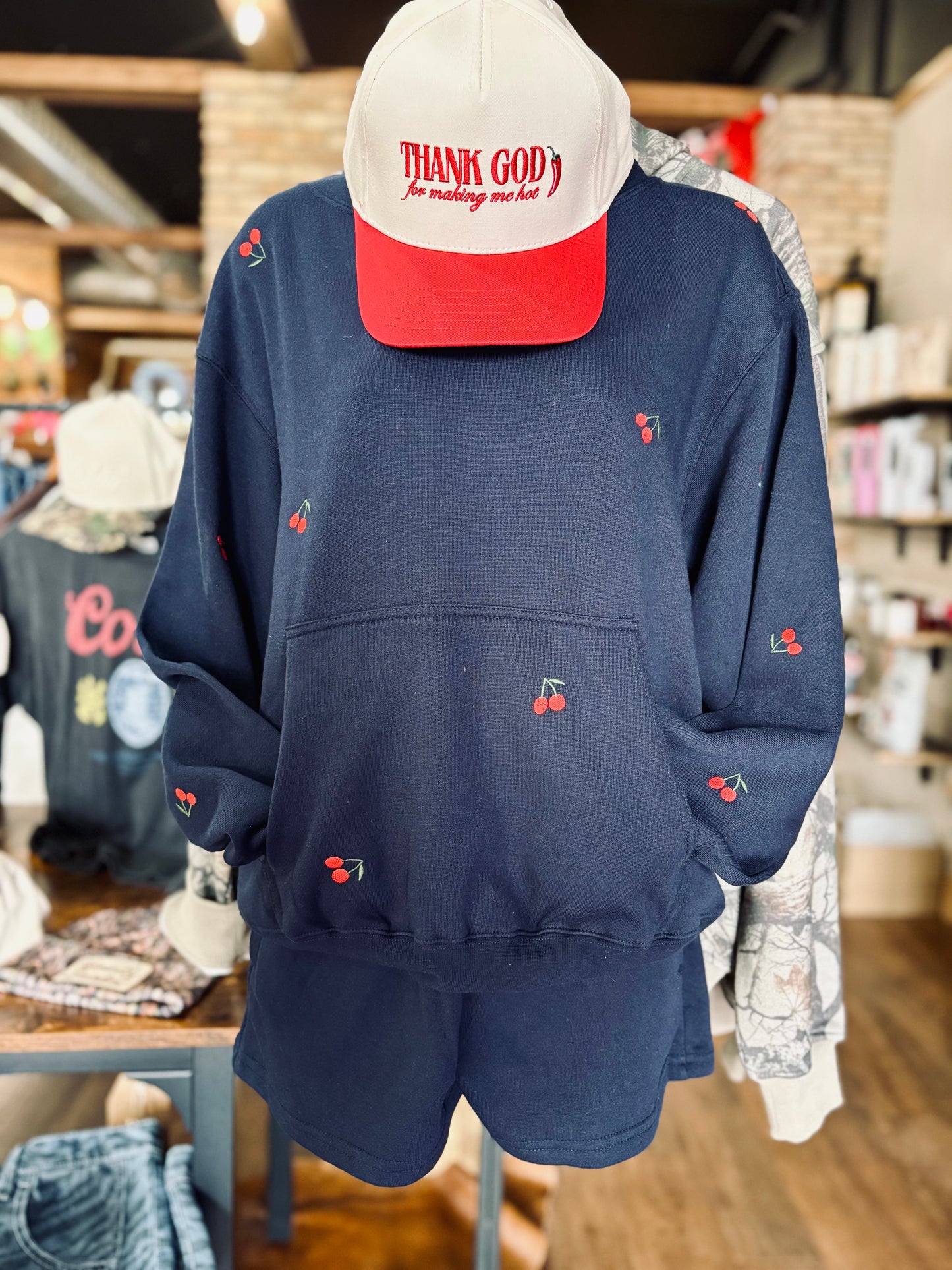 Navy Staple Short
