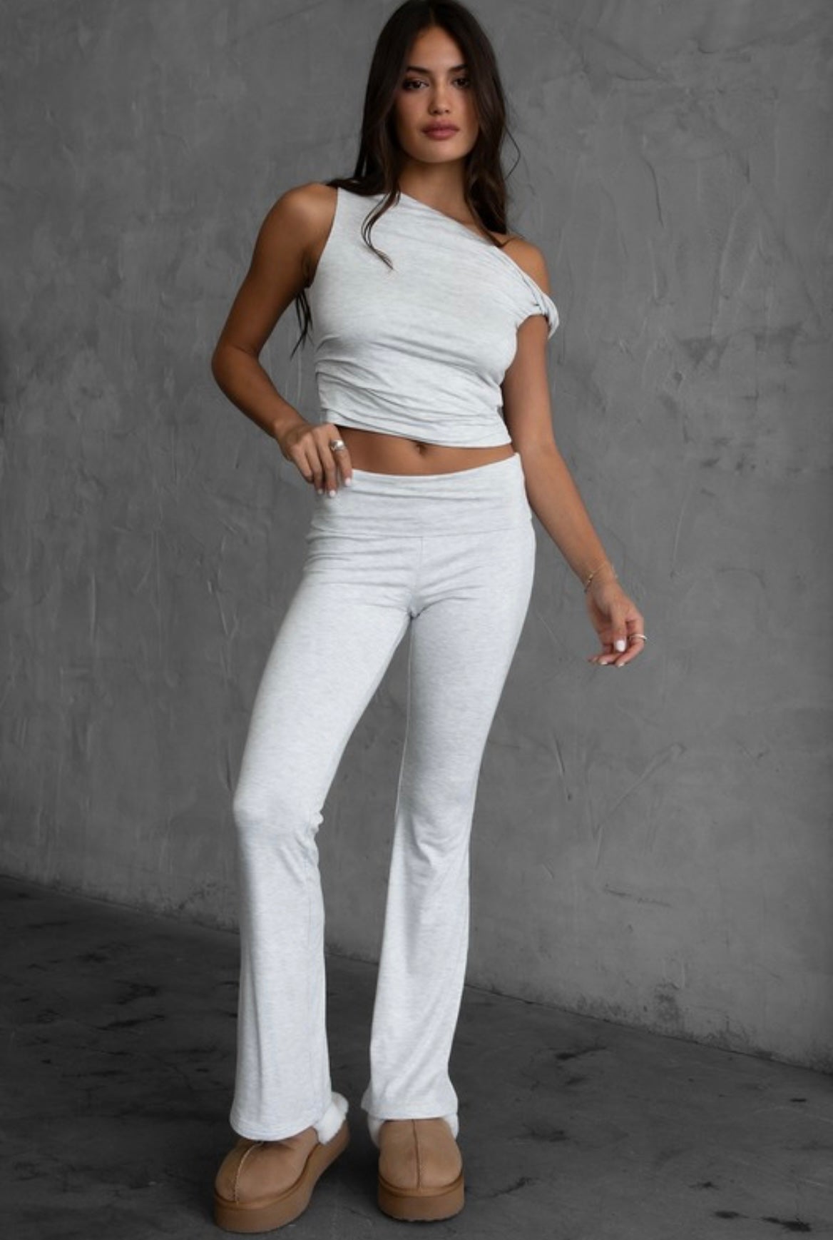 Foldover Flare Legging