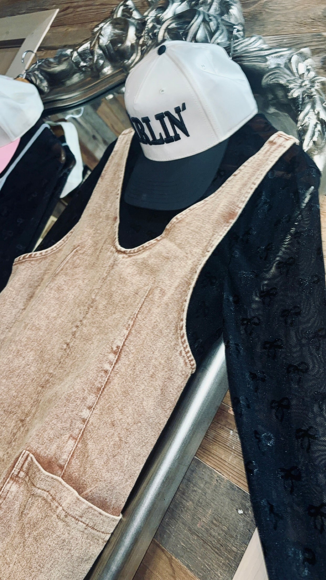 Coquette Cowgirl Mesh Top