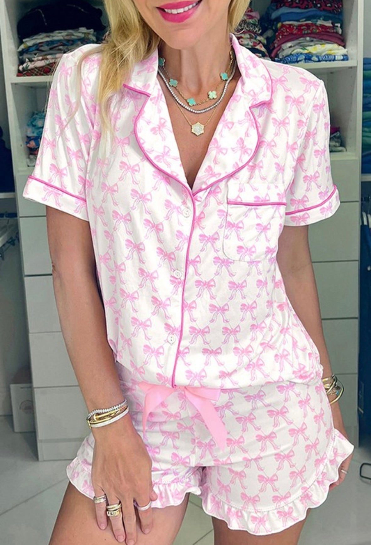 Bow PJ Set