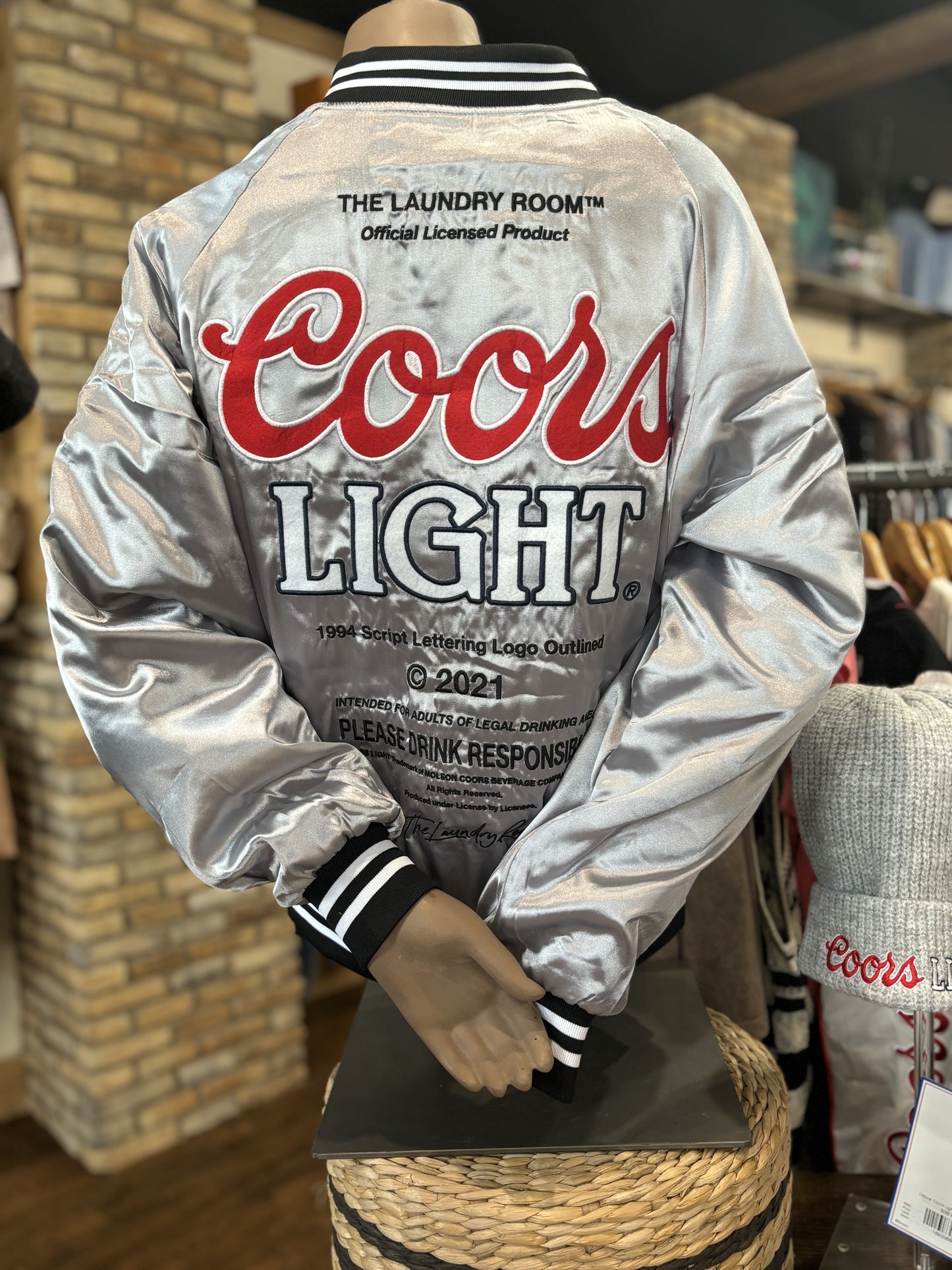 Coors Light Official Tm - Stadium Jacket - Silver
