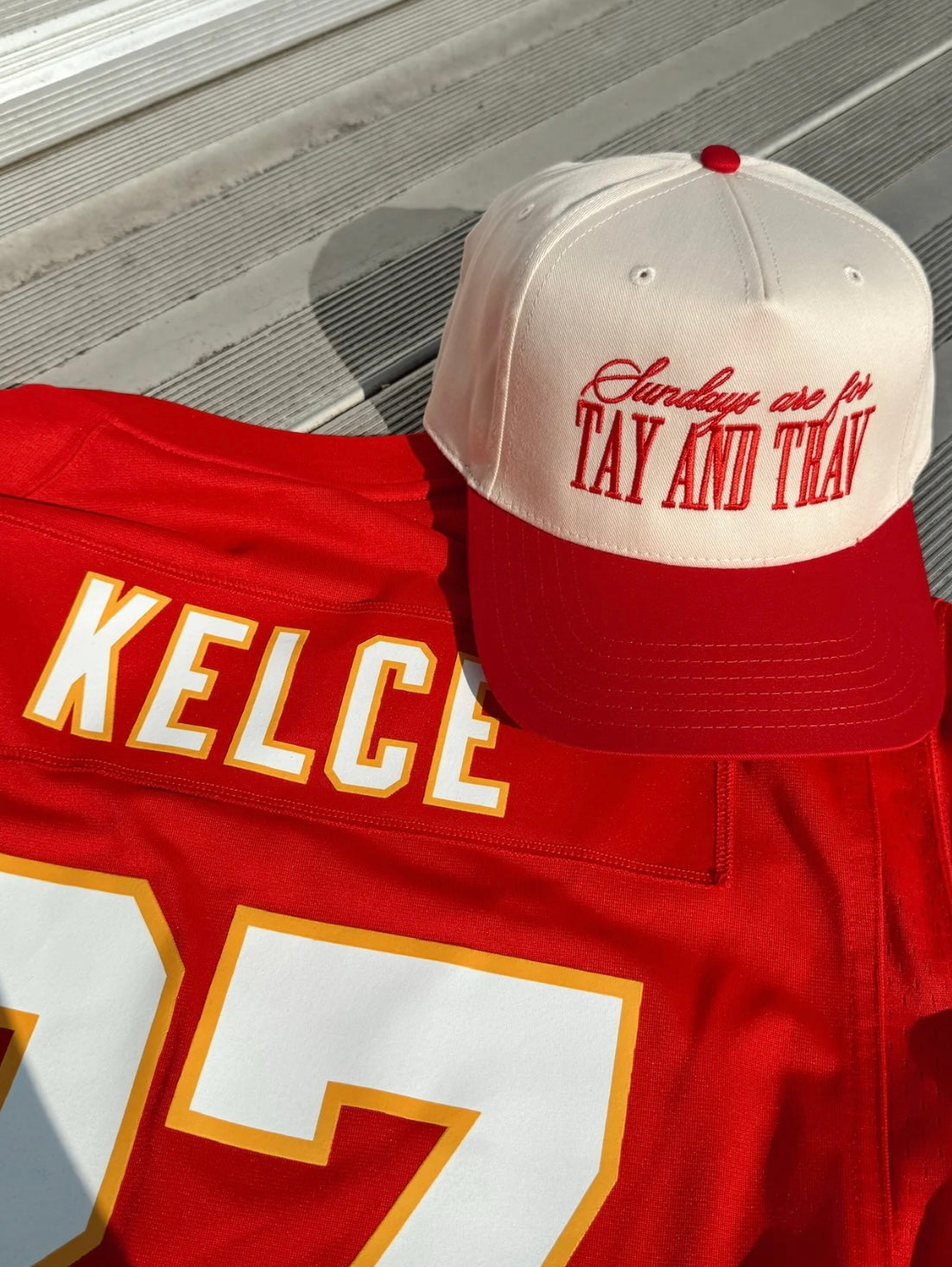 Sundays Are For Tay & Trav Vintage Trucker