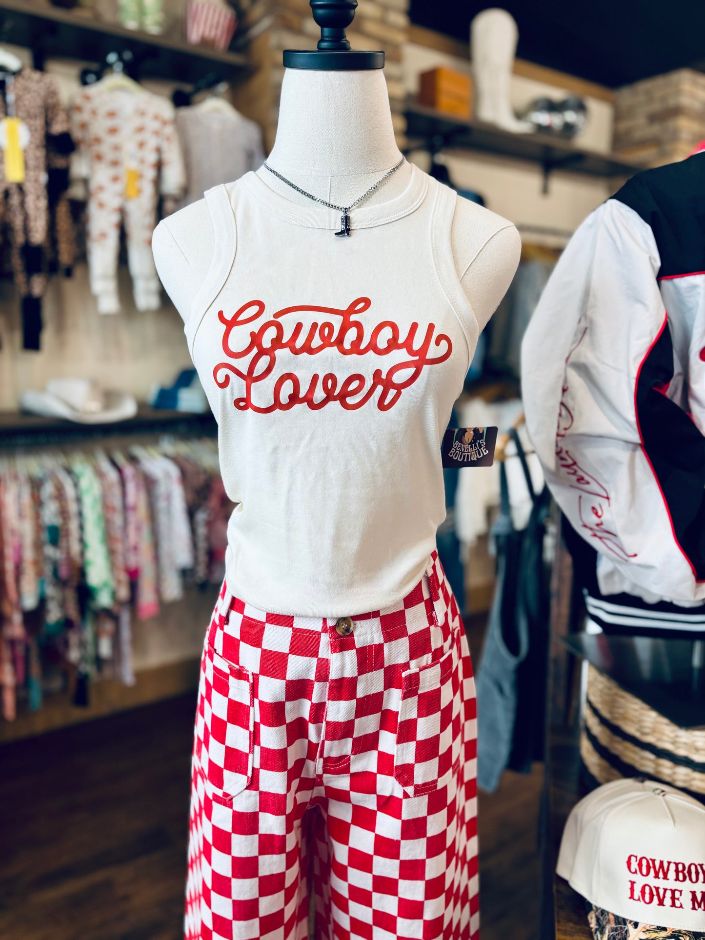 COWBOY LOVER RIBBED TANK