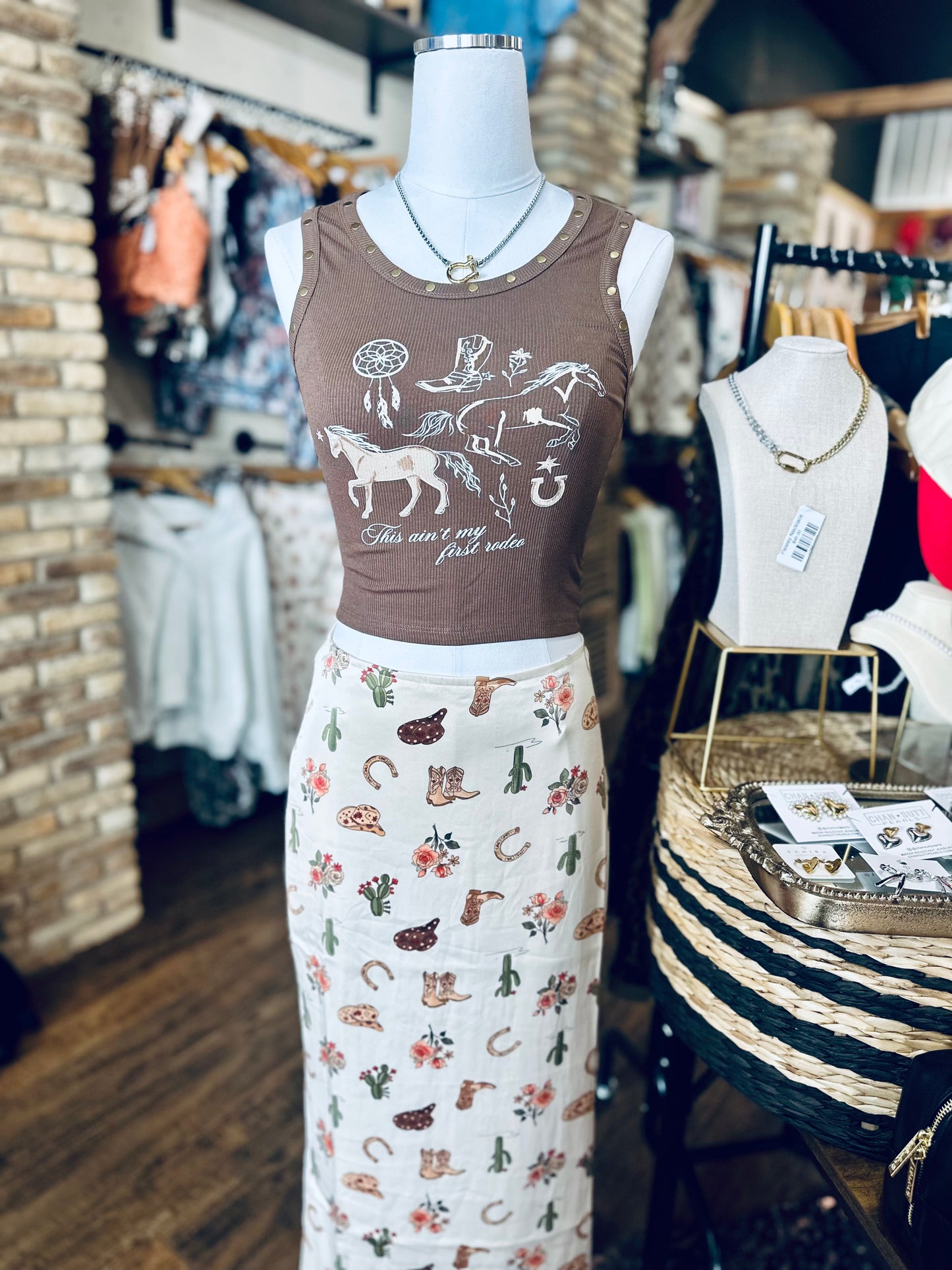 Cowboy Cutie Maxi Skirt