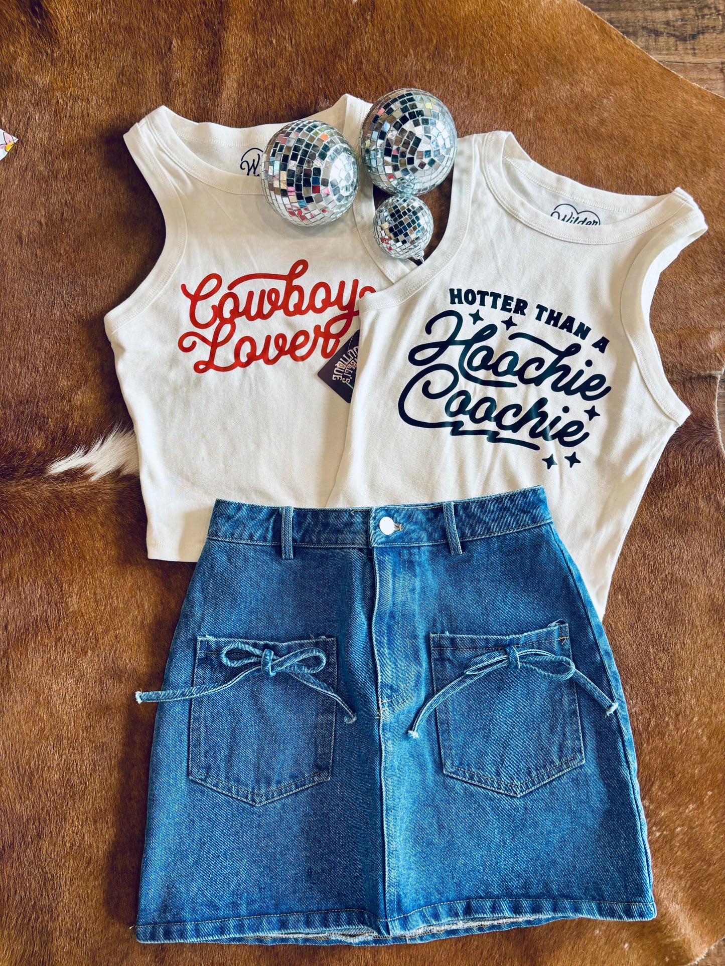 HOOCHIE COOCHIE RIBBED RACERBACK TANK