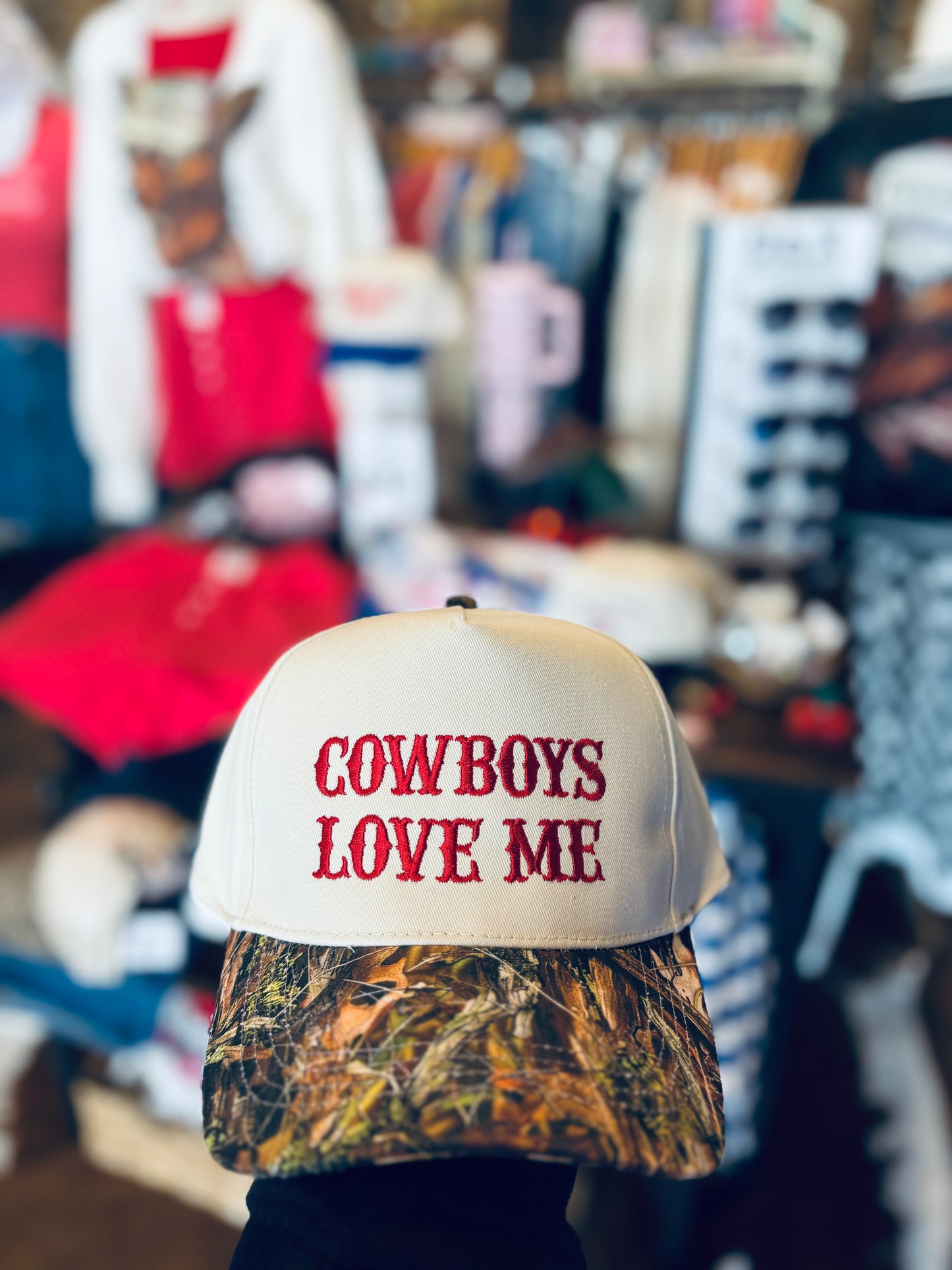 Cowboys Love Me Vintage Trucker