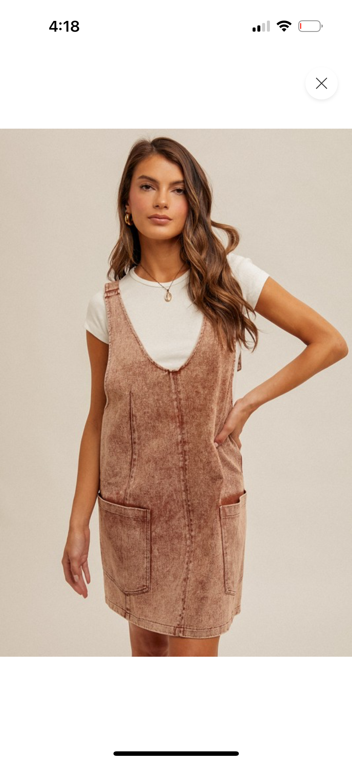 Currently Cute Overall Dress
