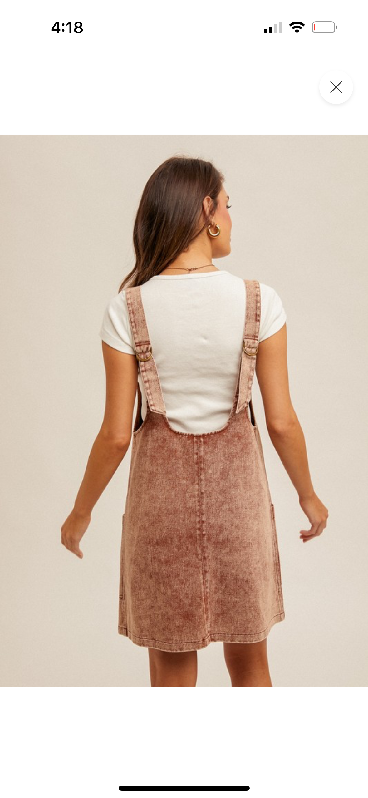 Currently Cute Overall Dress