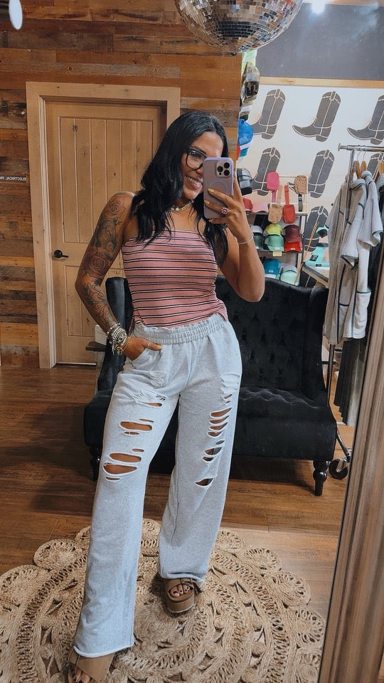 Striped Tube Top