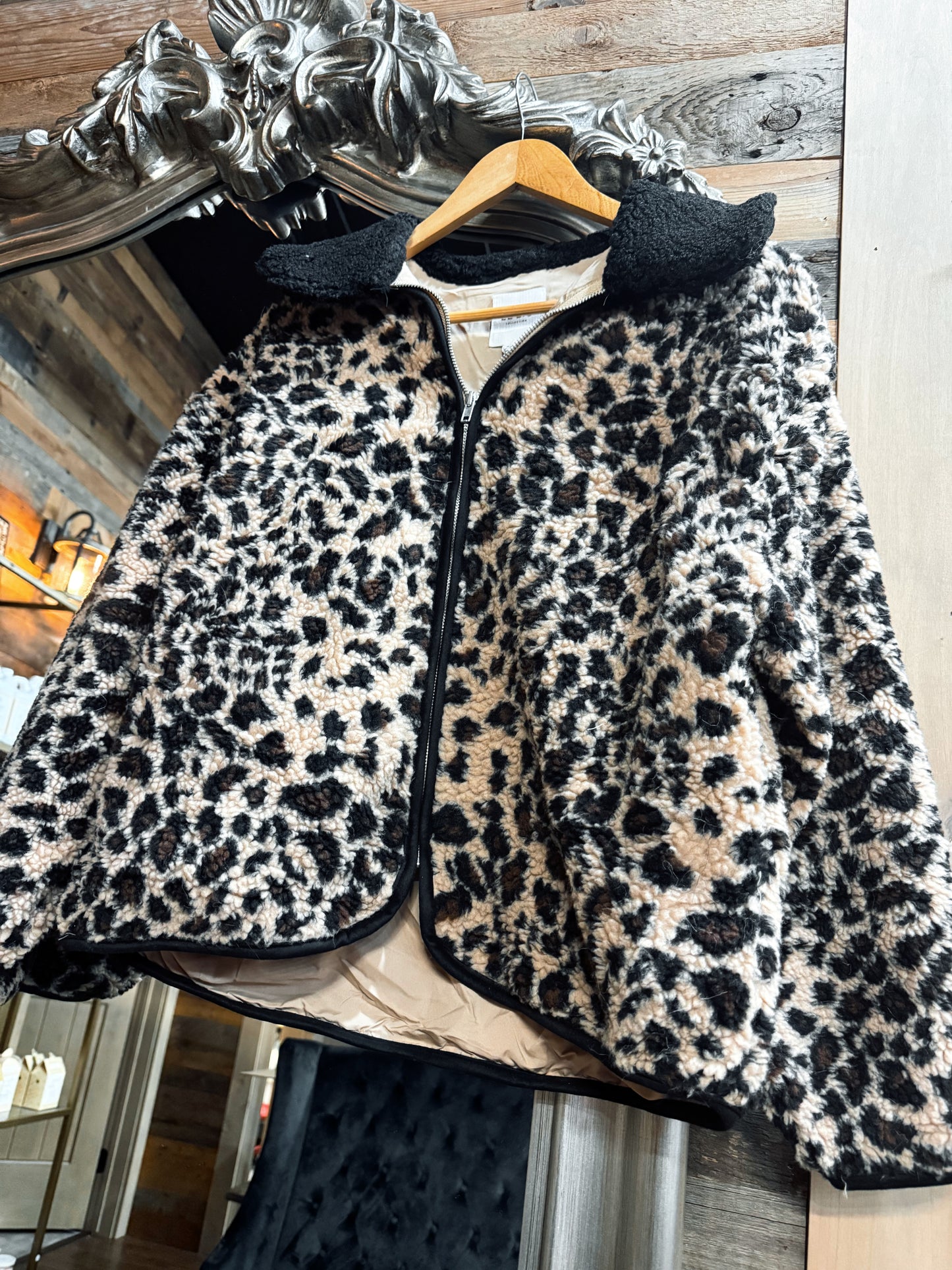 Leopard Fleece Jacket