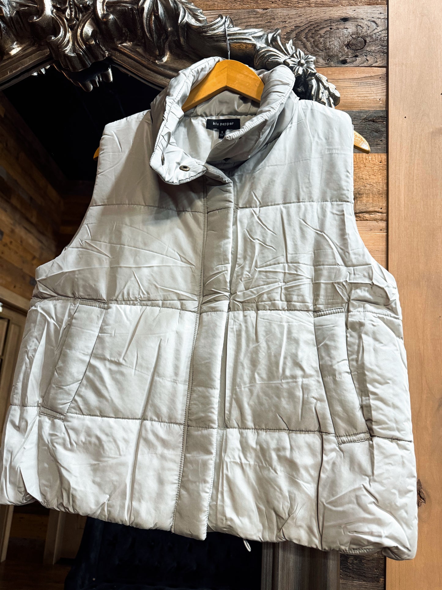 Cement Puffer Vest