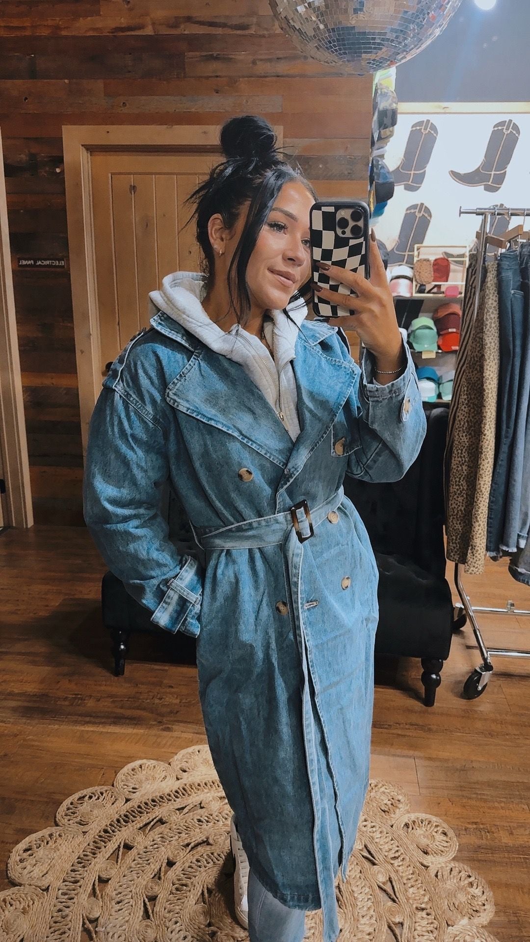 Downtown Denim Trench
