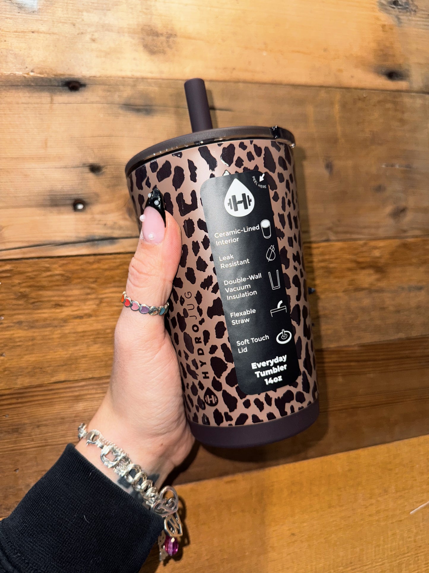 Brown Leopard 14oz Everyday Hydrojug