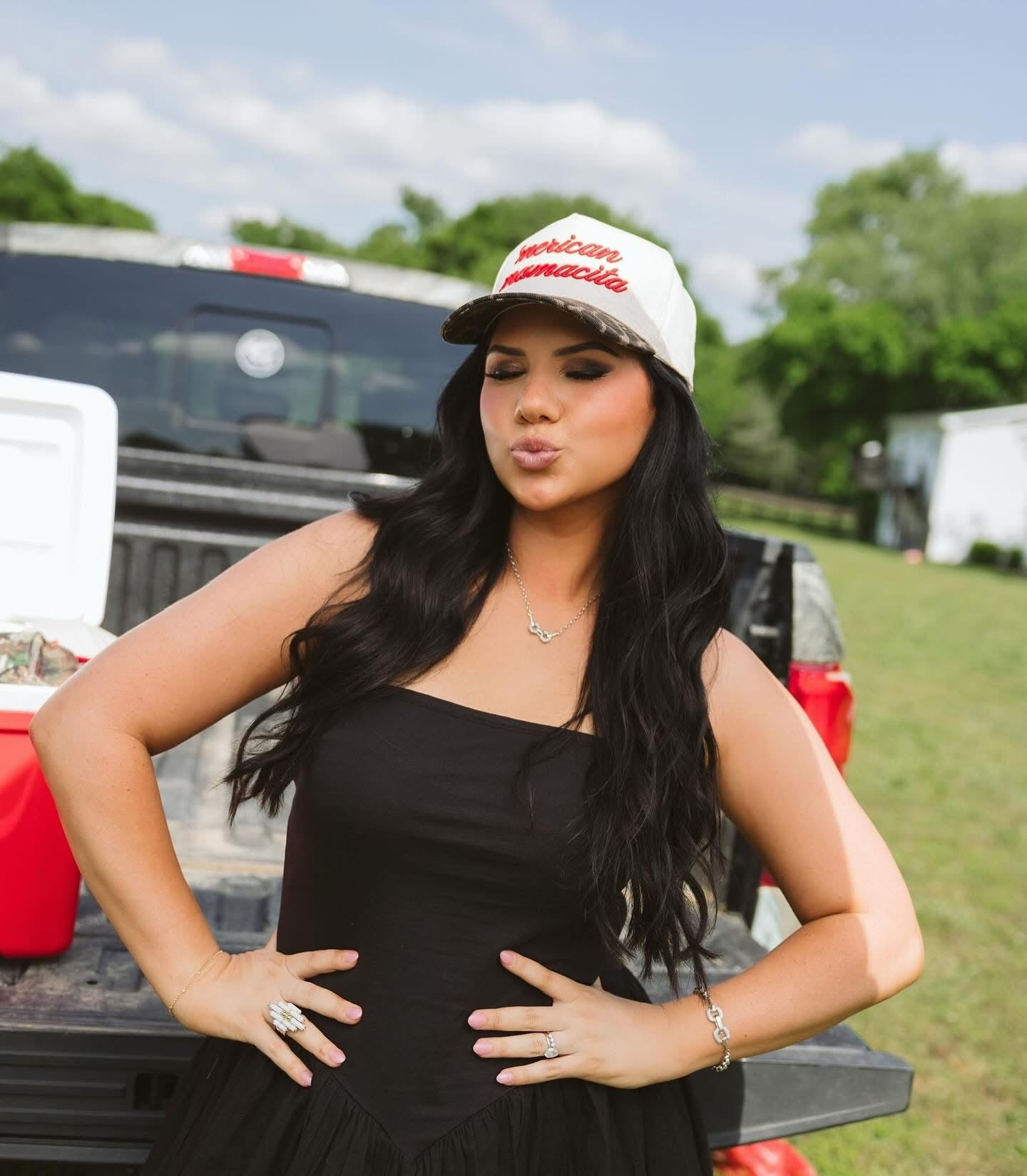 'Merican Mamacita - Leopard Vintage Trucker Hat